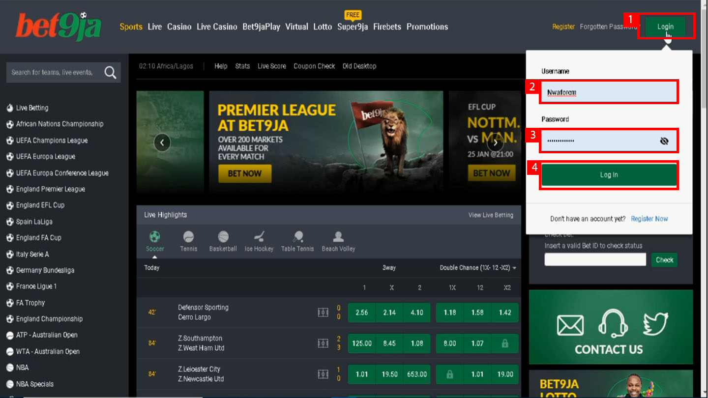 Bet9ja Nigeria Sporting Activity Betting, Premier Organization Odds, Casino Site, Bet